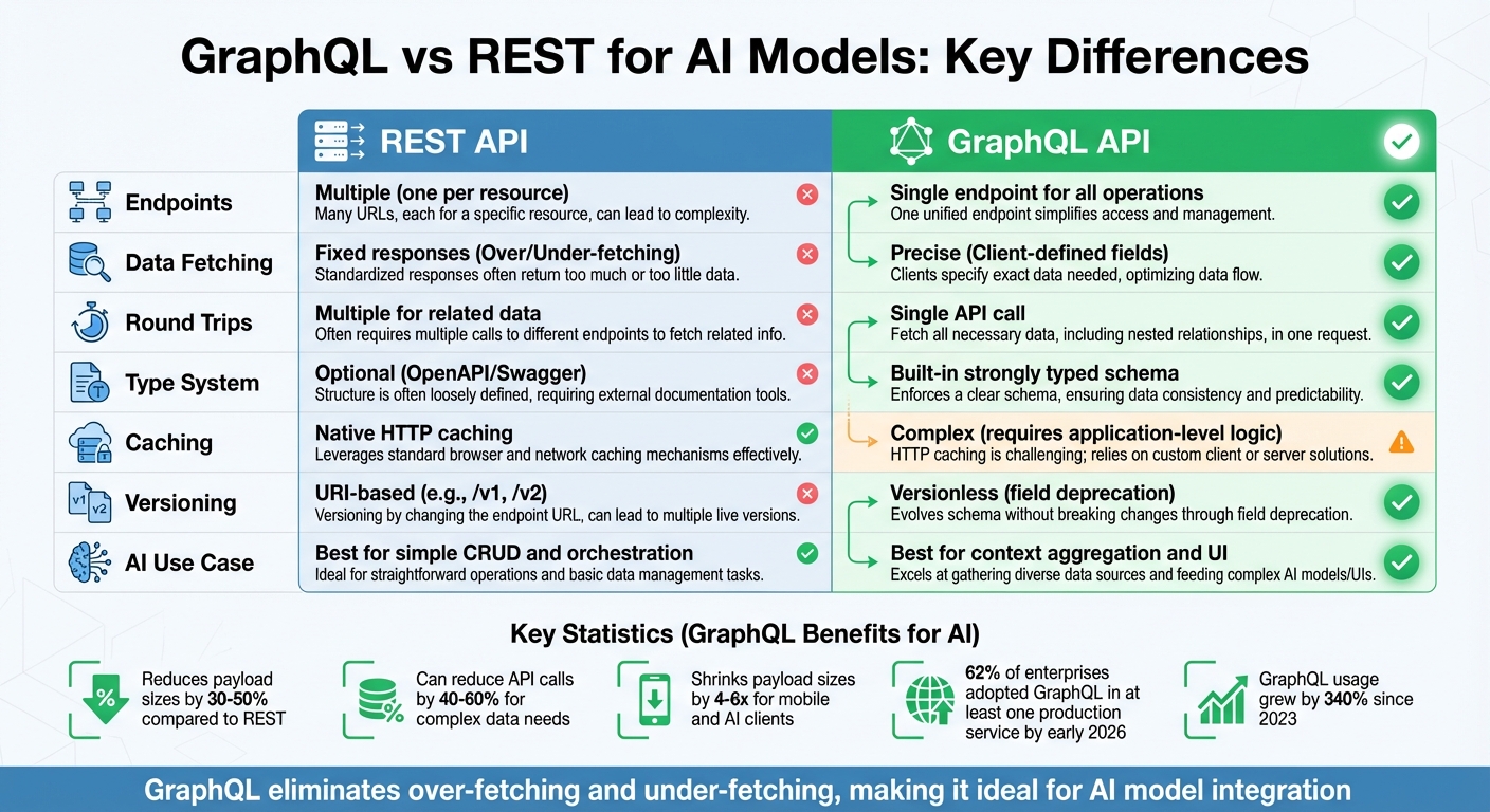GraphQL vs REST API Comparison for AI Model Integration