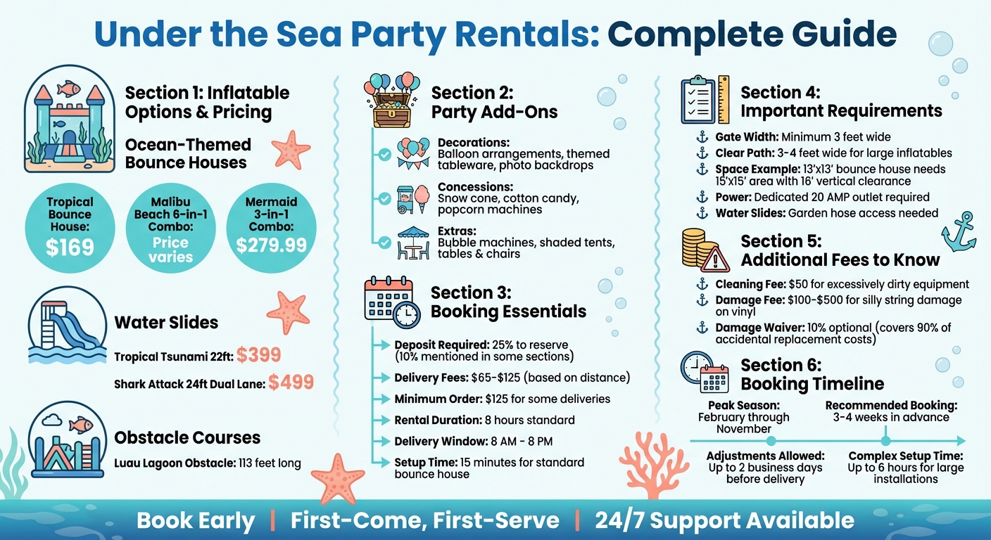 Under the Sea Party Rental Pricing and Options Guide