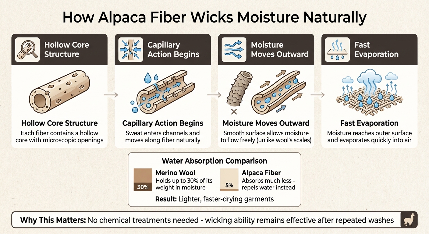 How Alpaca Fiber Wicks Moisture: The Natural Process Explained