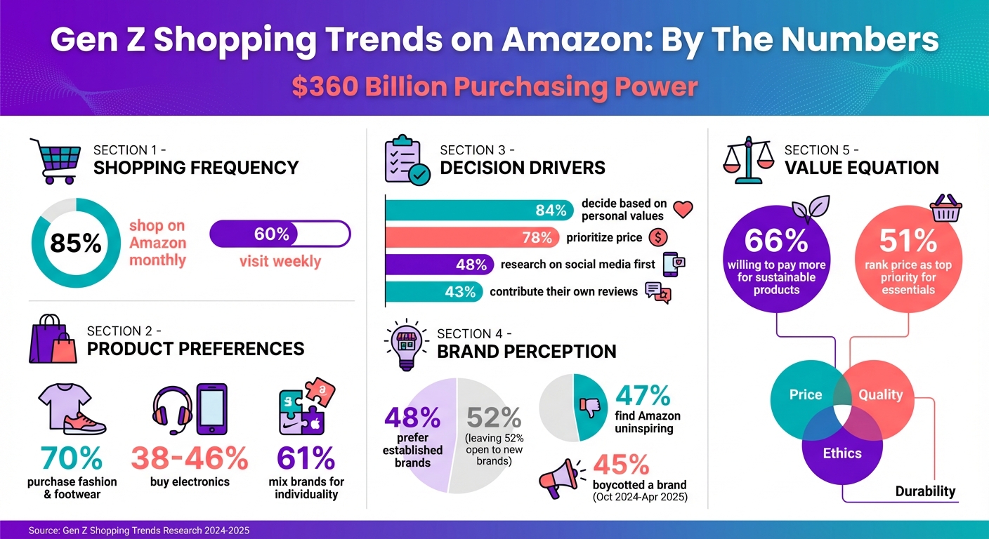 Gen Z Amazon Shopping Behavior: Key Statistics and Trends