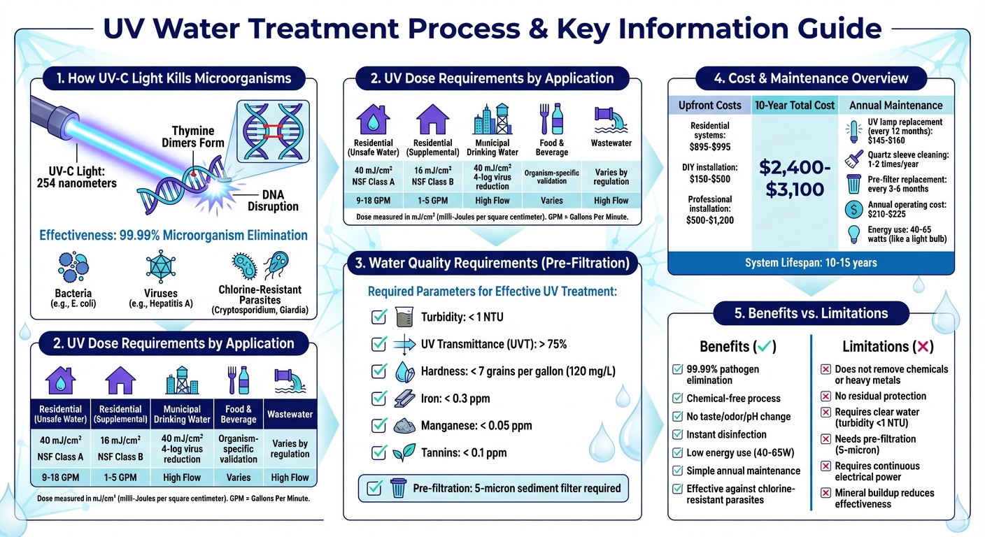 How UV Light Water Treatment Works: Complete Process and Requirements