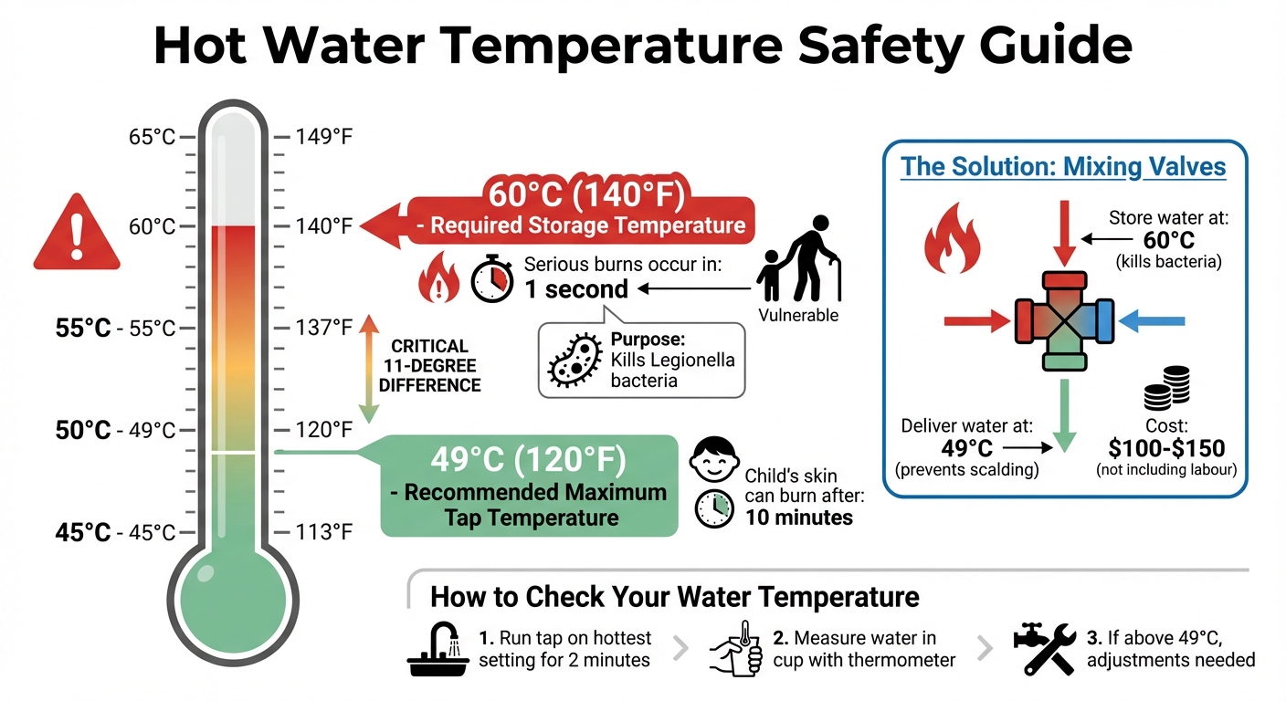 Hot Water Temperature Safety Guide: Burn Times and Recommended Settings
