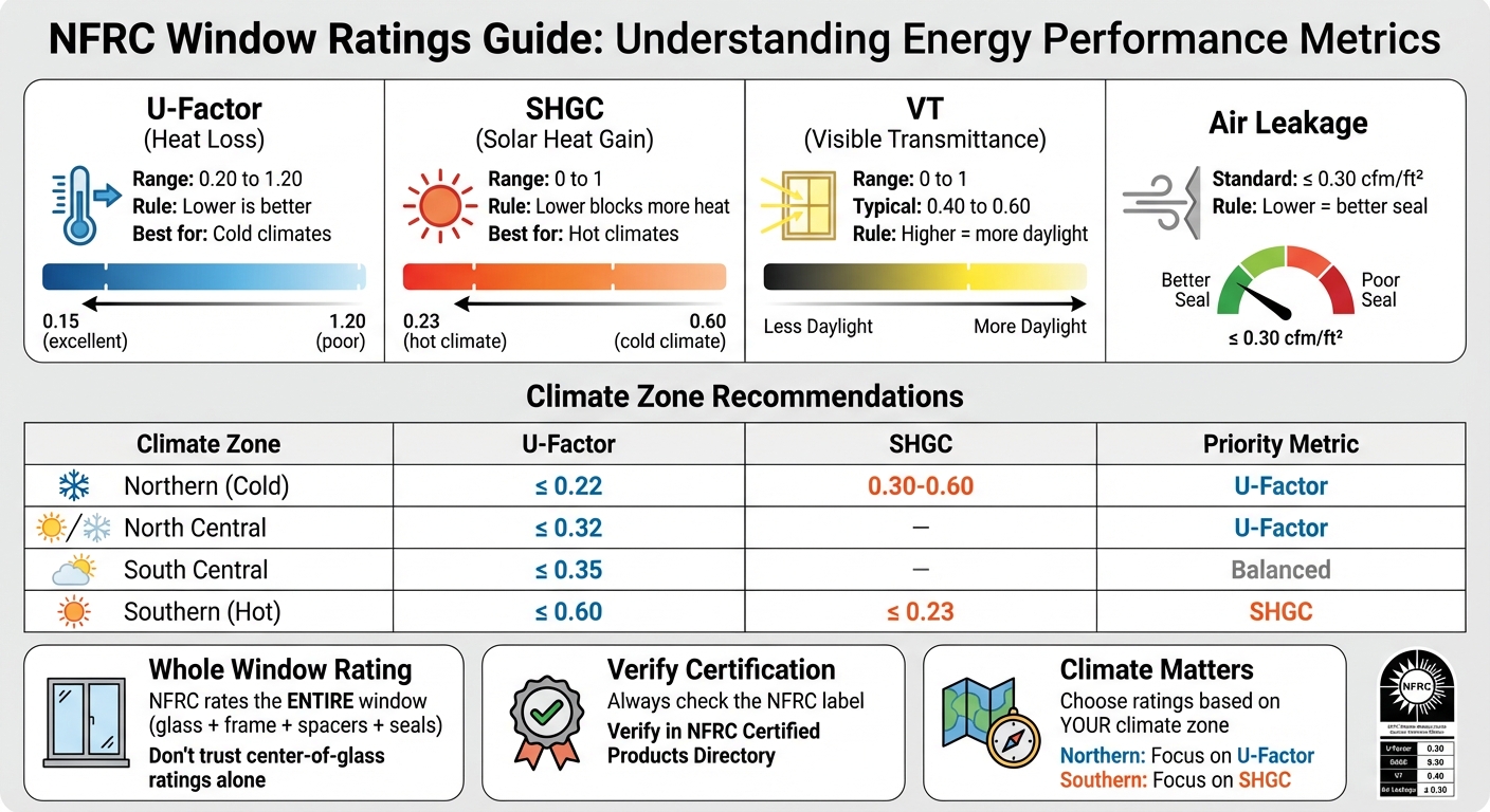 NFRC Window Ratings Guide by Climate Zone
