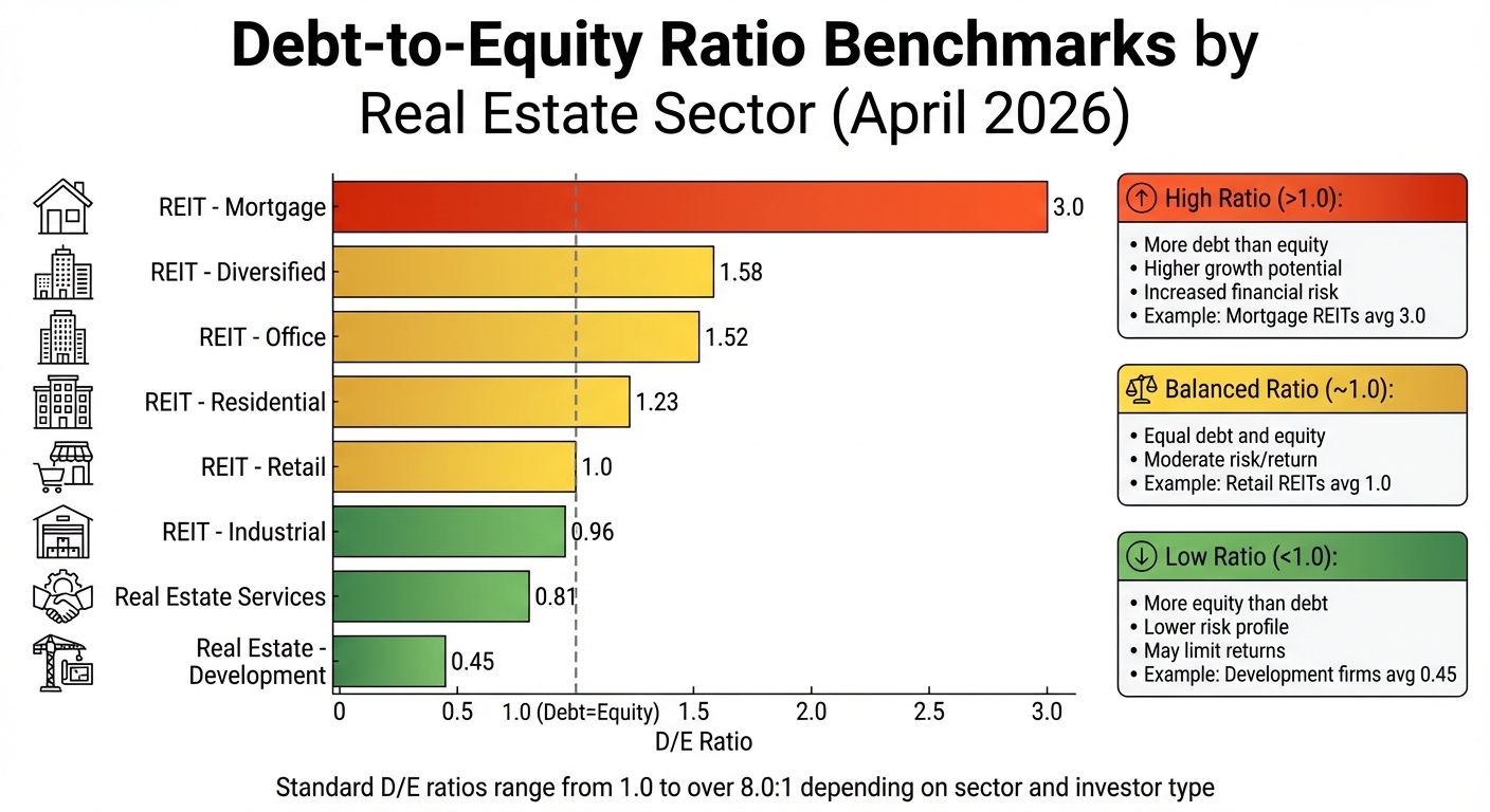 Debt-to-Equity Ratio Benchmarks by Real Estate Sector 2026
