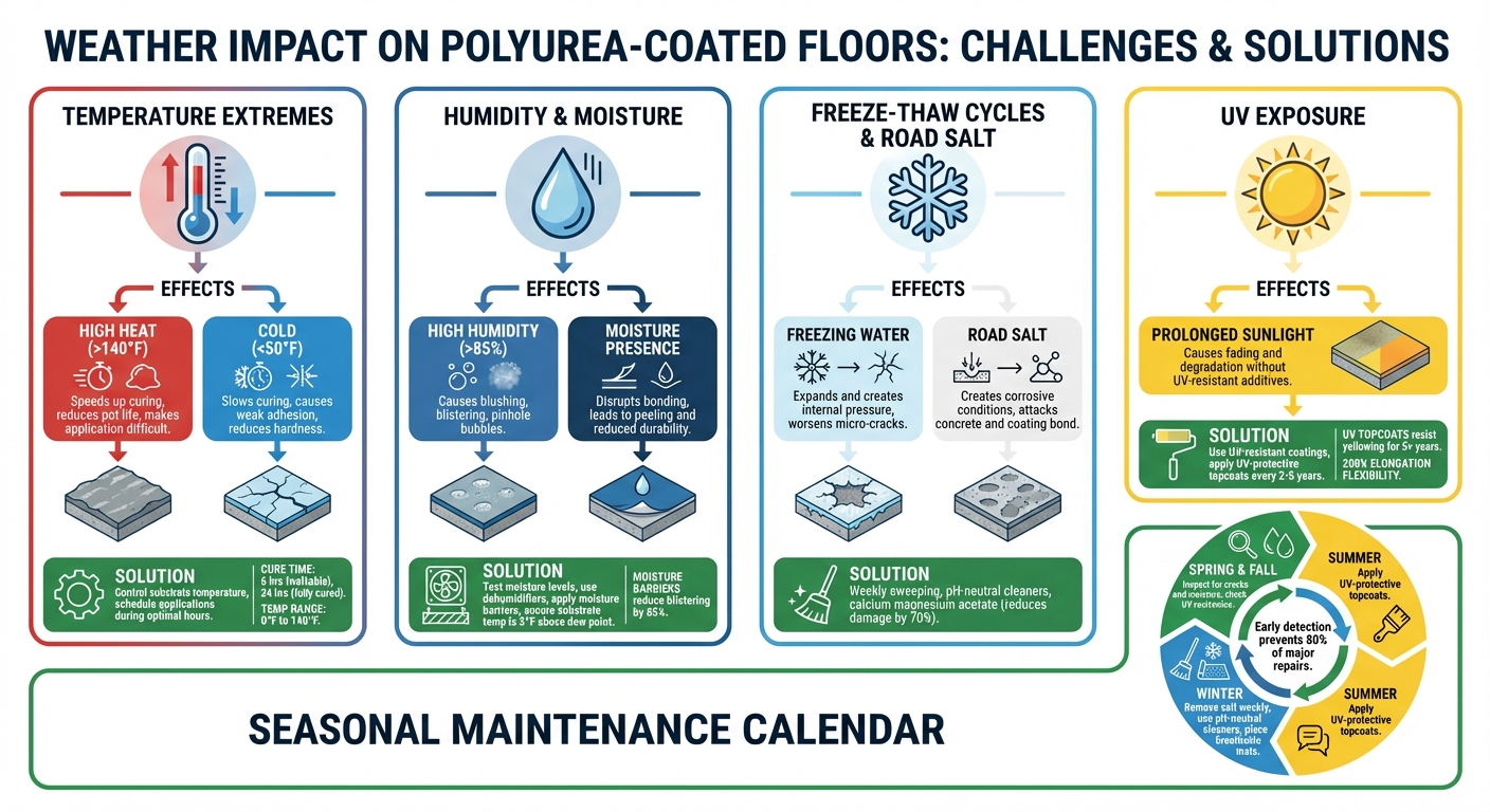 How Weather Conditions Damage Polyurea-Coated Floors: Effects and Solutions