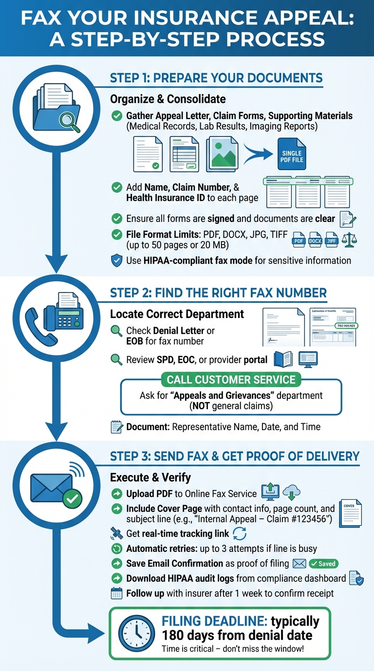 How to Fax an Insurance Appeal: Step-by-Step Process