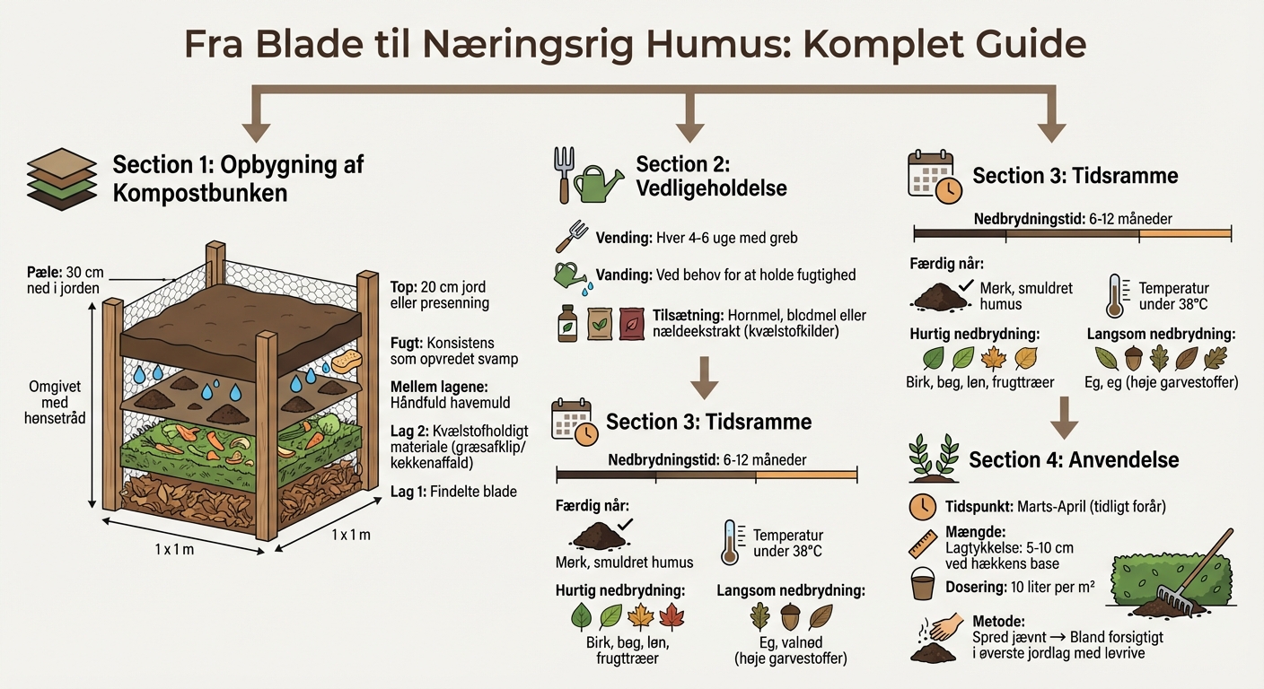 Trin-for-trin guide til bladkompostering til laurbærhæk