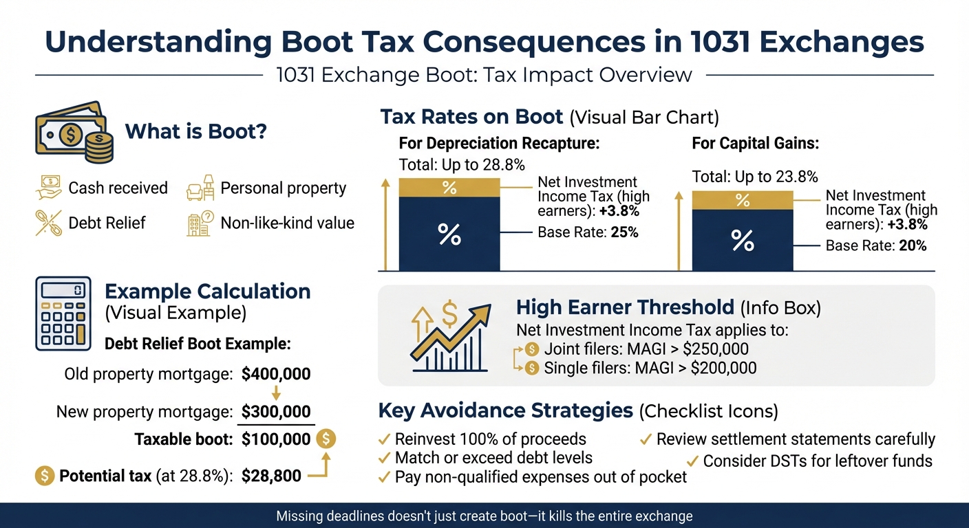 1031 Exchange Boot Tax Rates and Consequences for Investment Property Owners