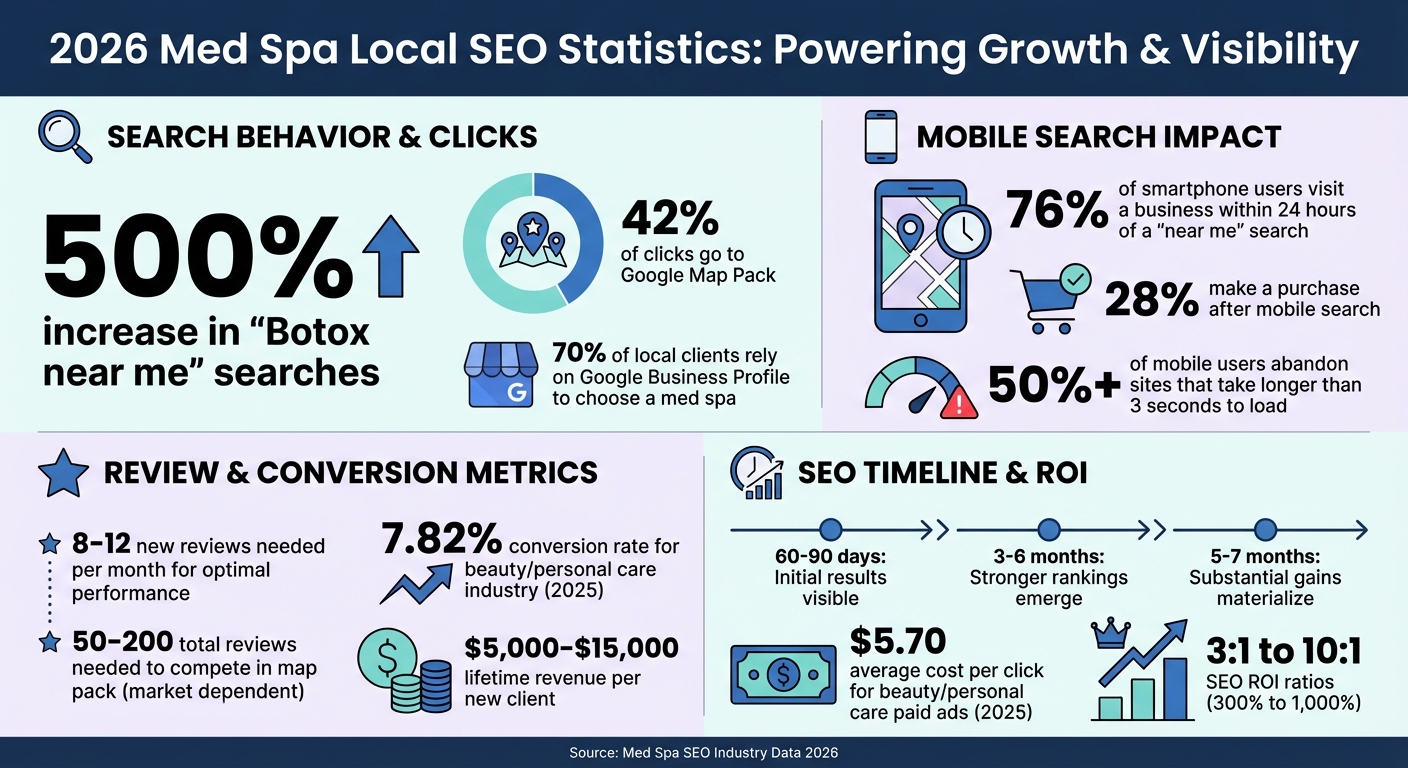 Med Spa Local SEO Statistics 2026: Search Behavior and Conversion Data