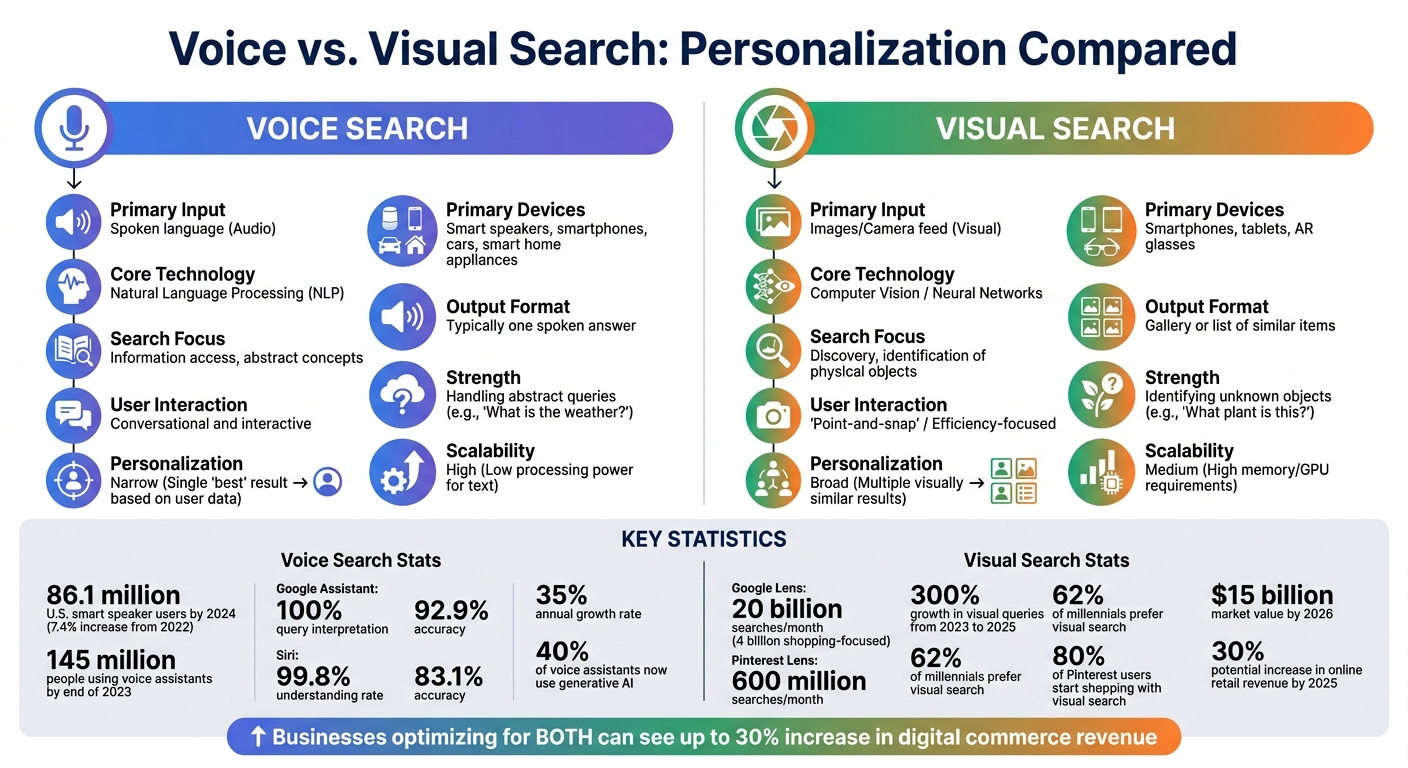 Voice vs Visual Search: Key Differences and Statistics Comparison