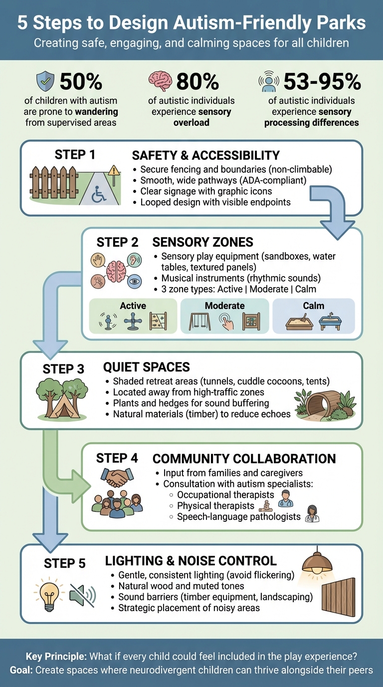 5 Steps to Design Autism-Friendly Parks: Safety, Sensory Zones, and Community Input