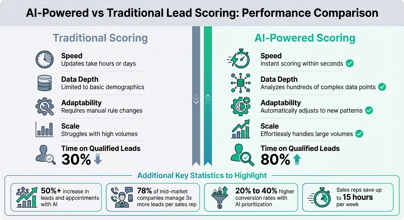 AI-Powered vs Traditional Lead Scoring: Performance Comparison