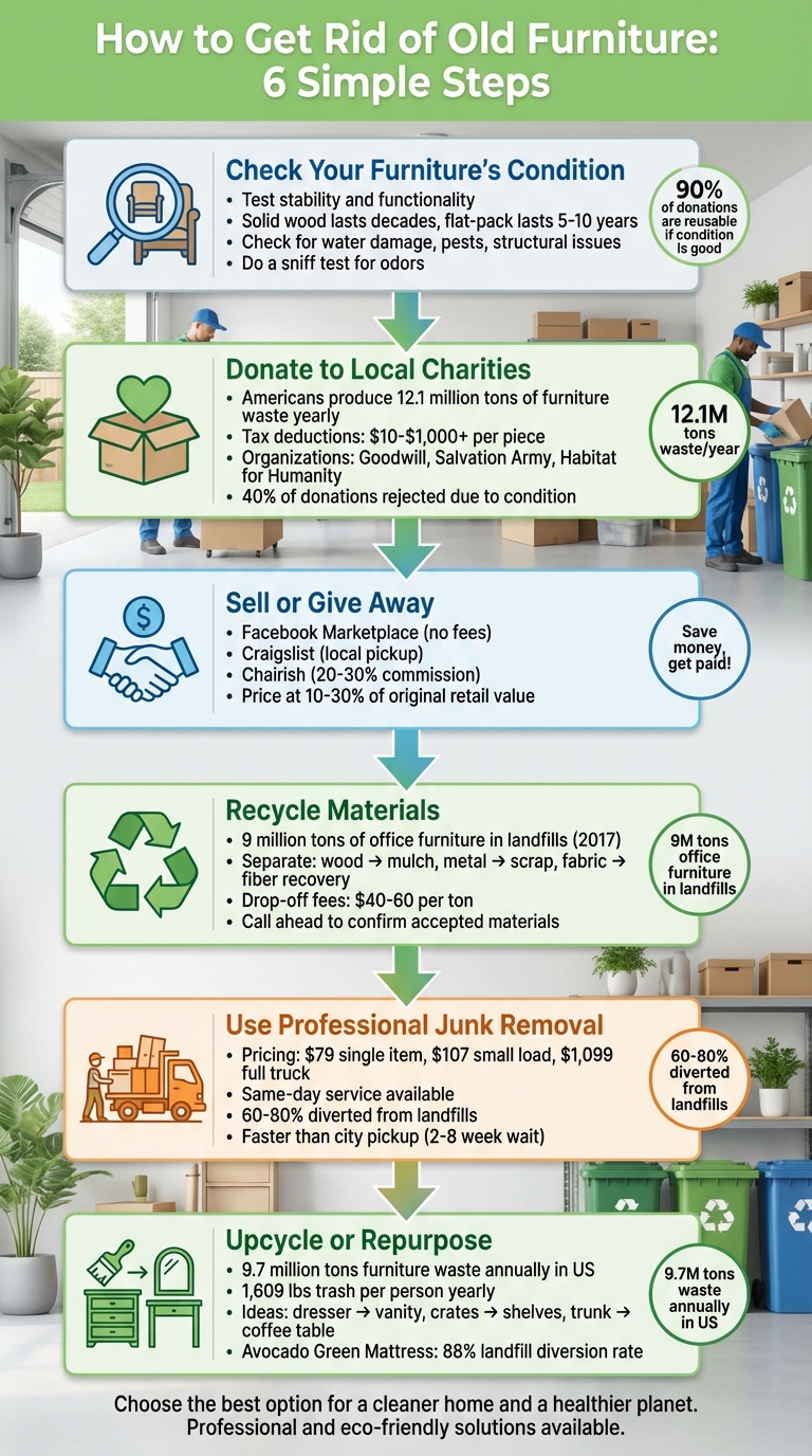 6-Step Process to Get Rid of Old Furniture Responsibly