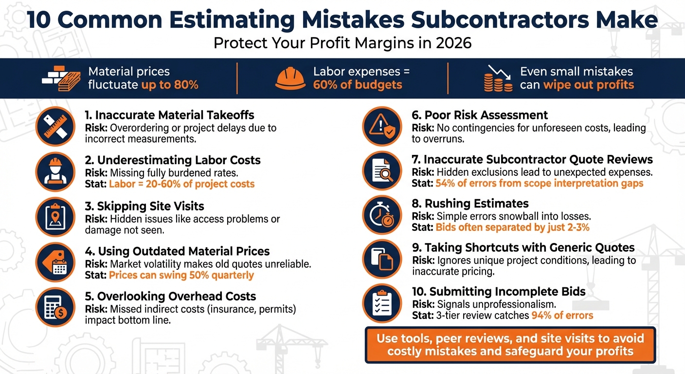 10 Common Estimating Mistakes Subcontractors Make and How to Avoid Them