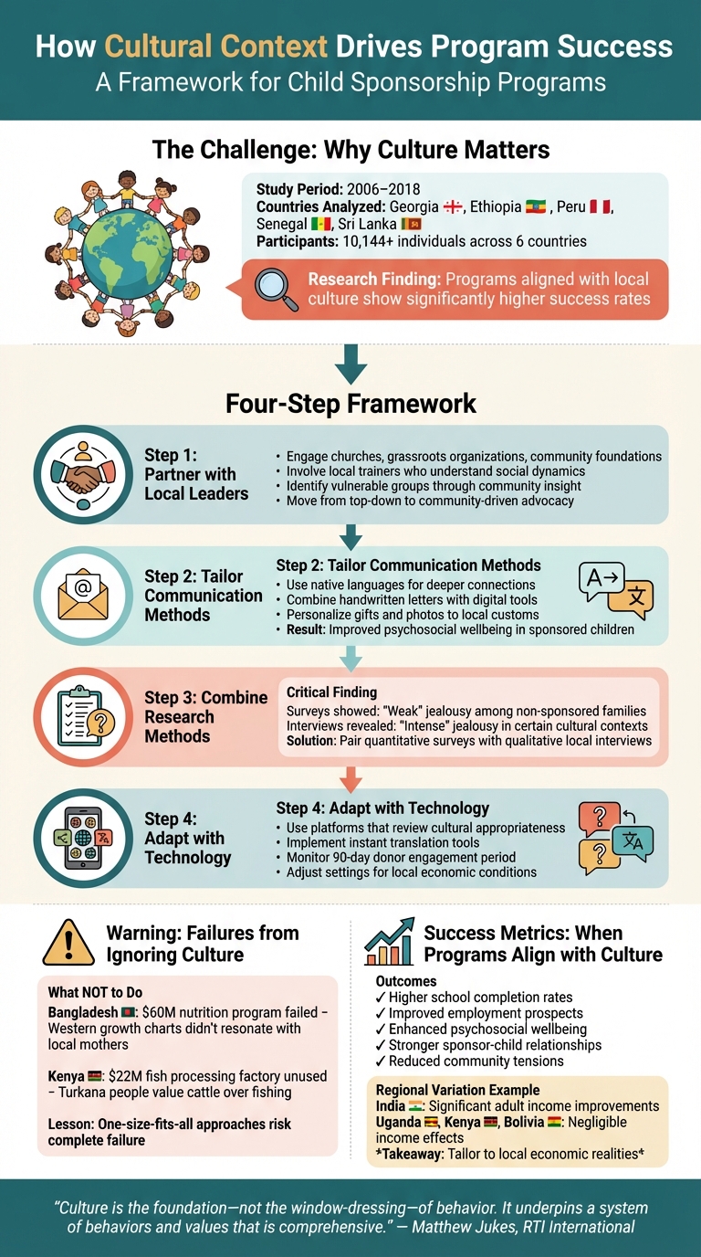 4-Step Framework for Culturally Responsive Child Sponsorship Programs