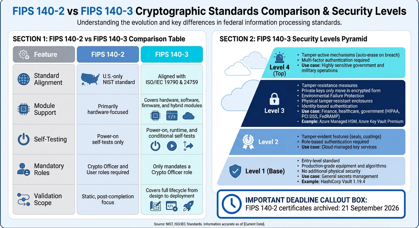 FIPS 140-2 vs FIPS 140-3: Key Differences and Security Levels Comparison