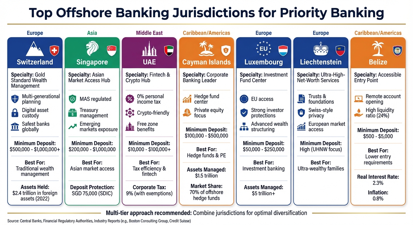 Top Offshore Banking Jurisdictions Comparison for High-Net-Worth Individuals
