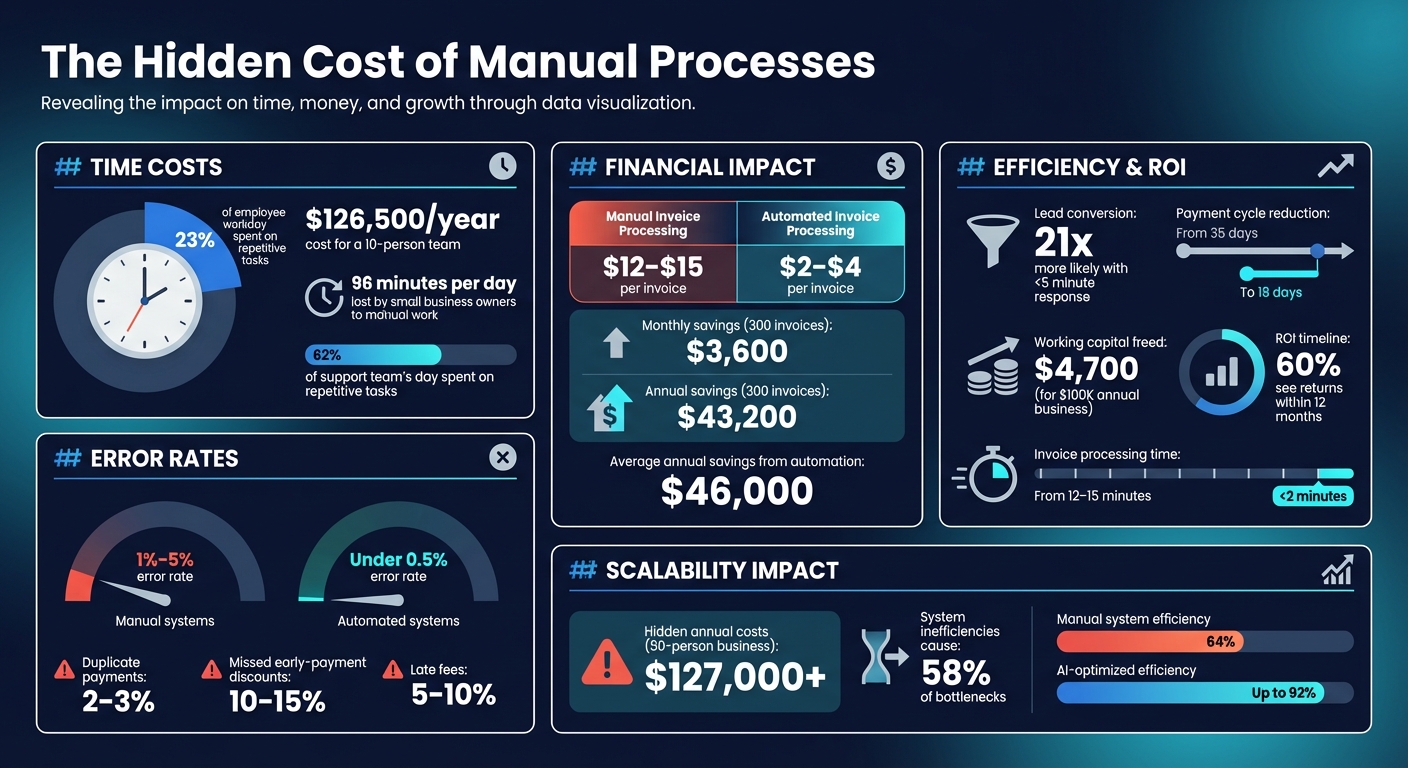 The True Cost of Manual Processes: Key Statistics on Time, Money, and Errors