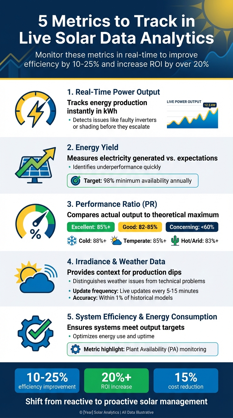 5 Essential Solar Data Analytics Metrics to Track in Real-Time