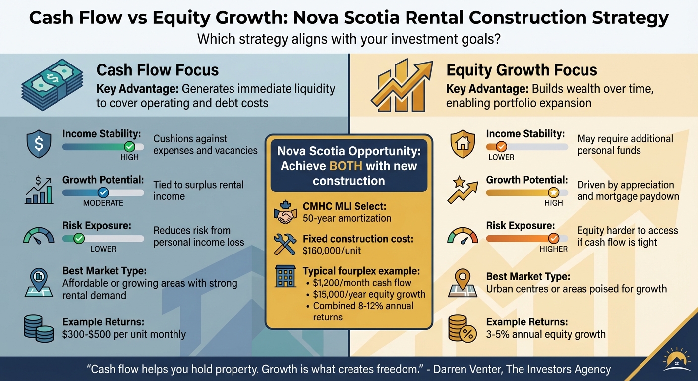 Cash Flow vs Equity Growth in Nova Scotia Rental Construction