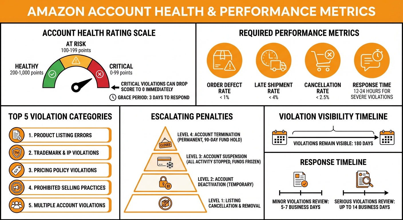 Amazon Seller Account Health Metrics and Performance Standards
