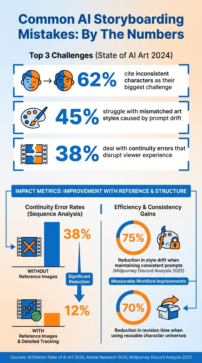 Common AI Storyboarding Mistakes: Survey Results and Impact Statistics