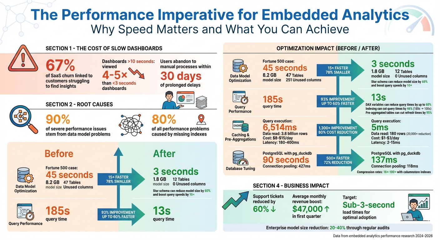 Embedded Analytics Performance Optimization: Key Statistics and Impact Metrics