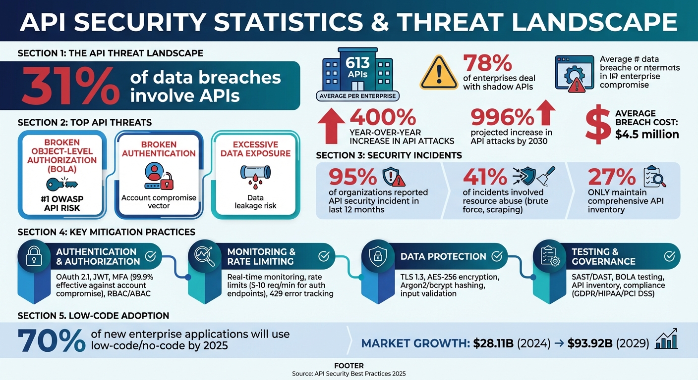 API Security Threats and Best Practices Statistics 2024-2025