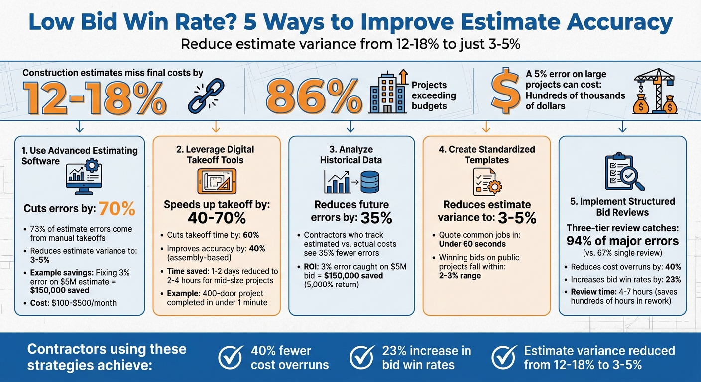 5 Strategies to Improve Construction Estimate Accuracy: Key Statistics and Benefits