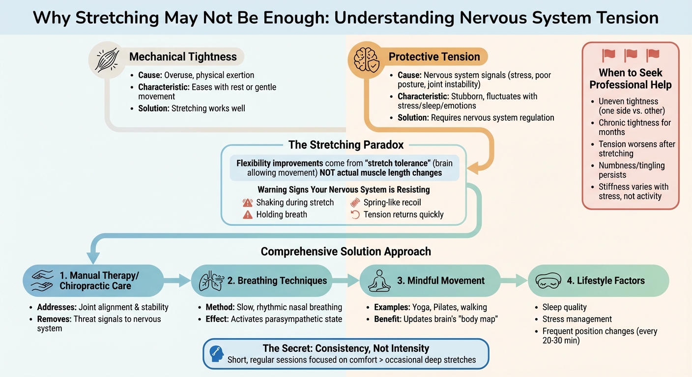 Stretching vs Nervous System Regulation: Understanding Muscle Tension Relief