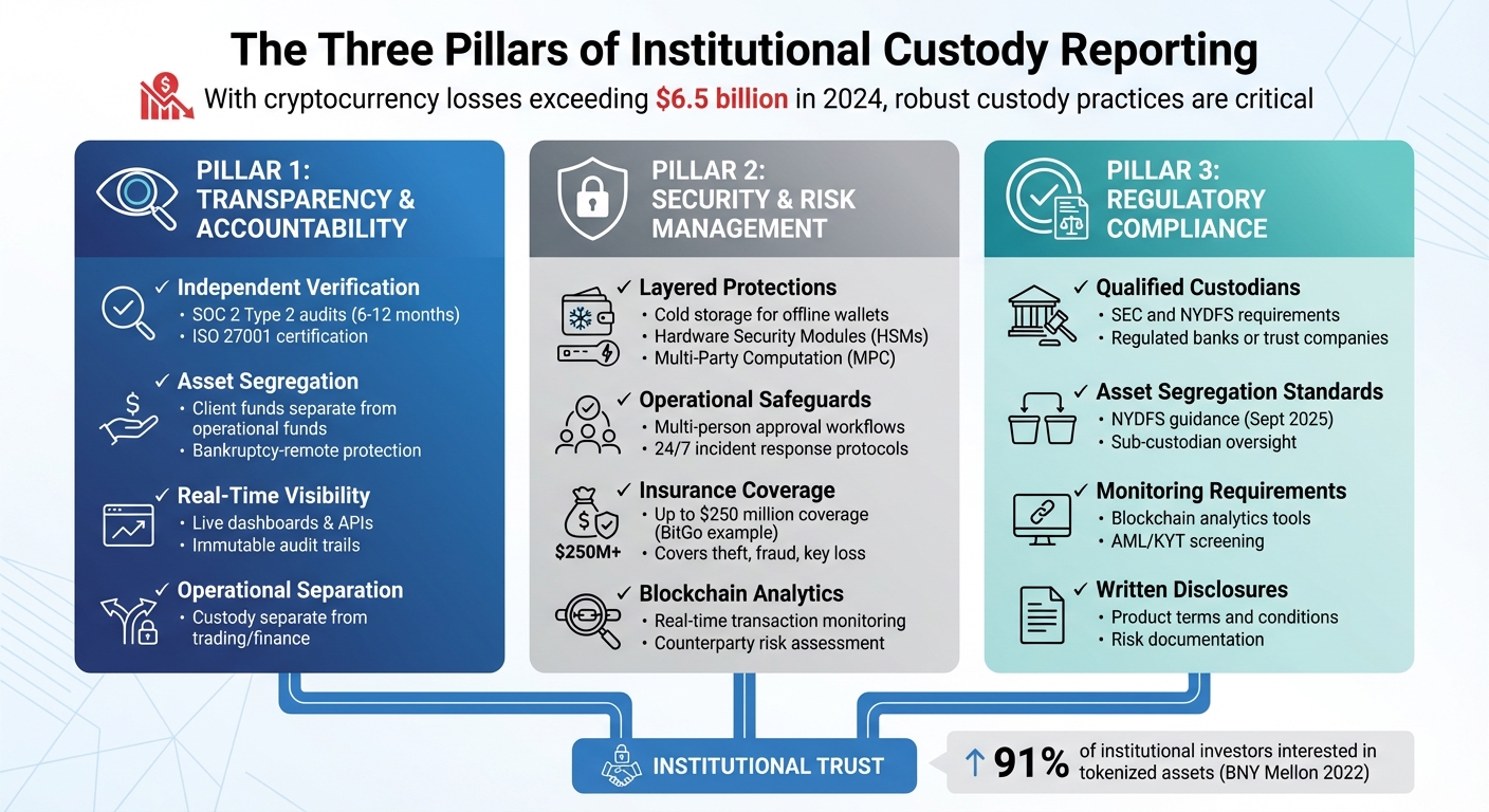 Three Pillars of Institutional Custody Reporting: Transparency, Security, and Compliance