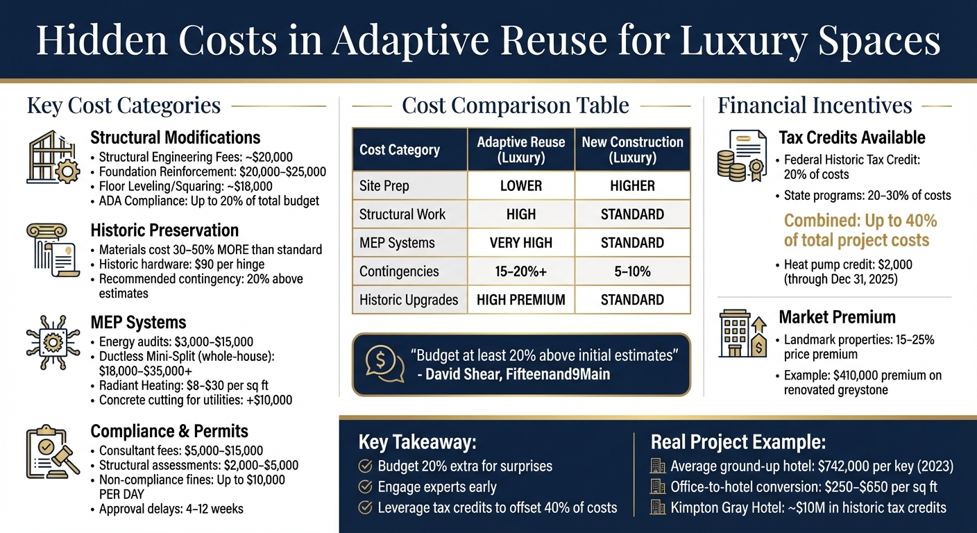 Hidden Costs in Adaptive Reuse: Budget Breakdown vs New Construction