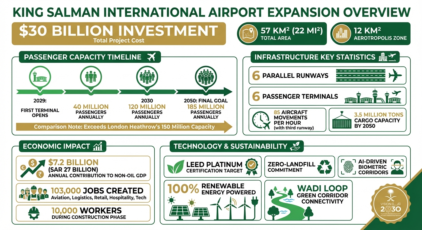 King Salman Airport Expansion: Key Statistics and Timeline 2026-2050