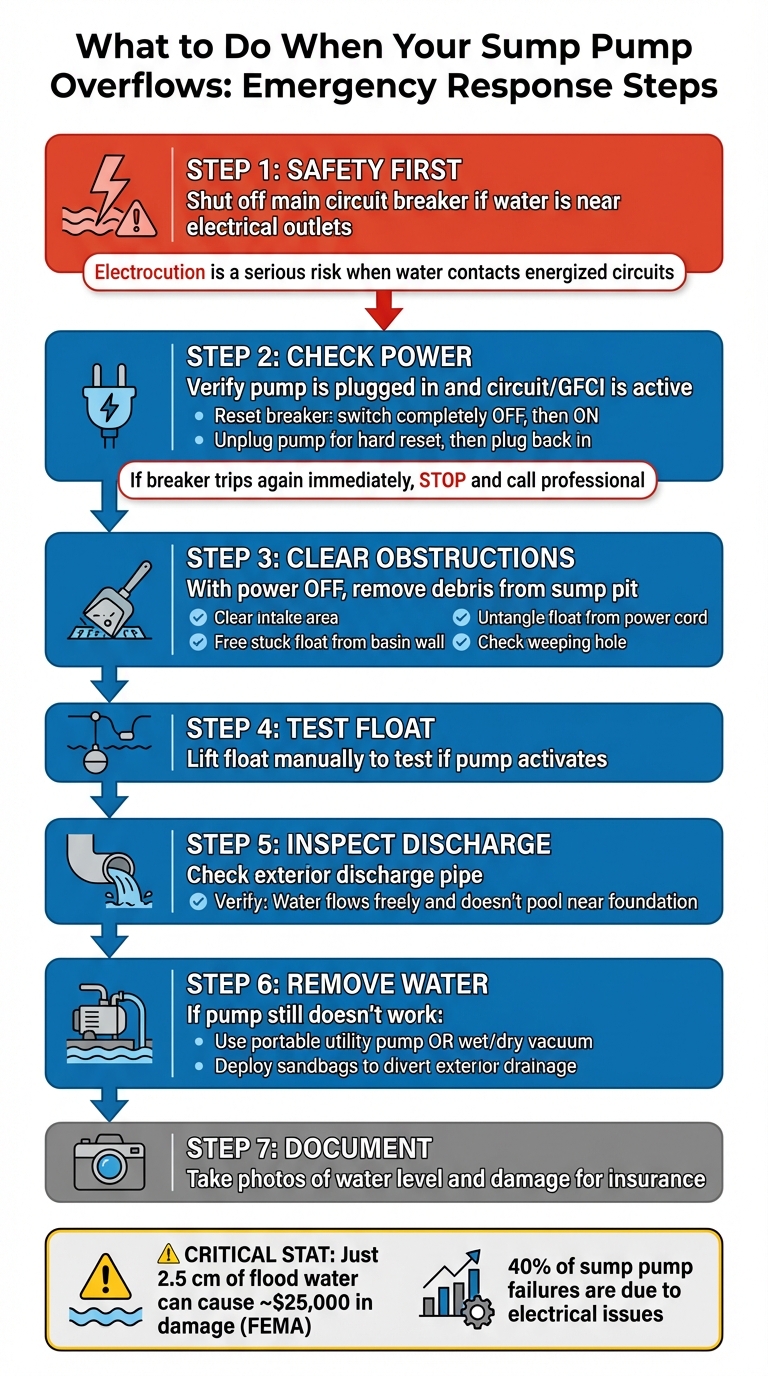 Sump Pump Overflow Emergency Response Steps