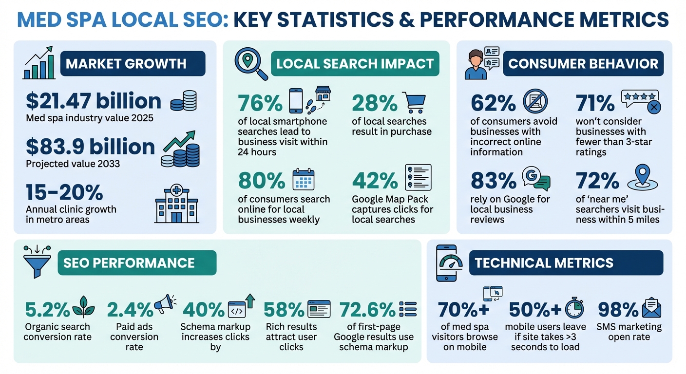 Med Spa Local SEO Statistics and Key Performance Metrics
