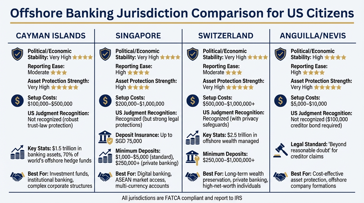 Offshore Banking Jurisdiction Comparison for US Citizens