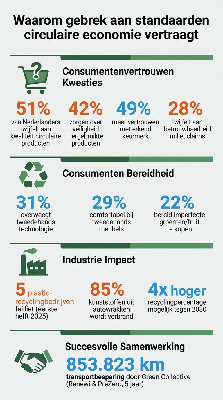 Standaarden circulaire economie: kerncijfers en barrières