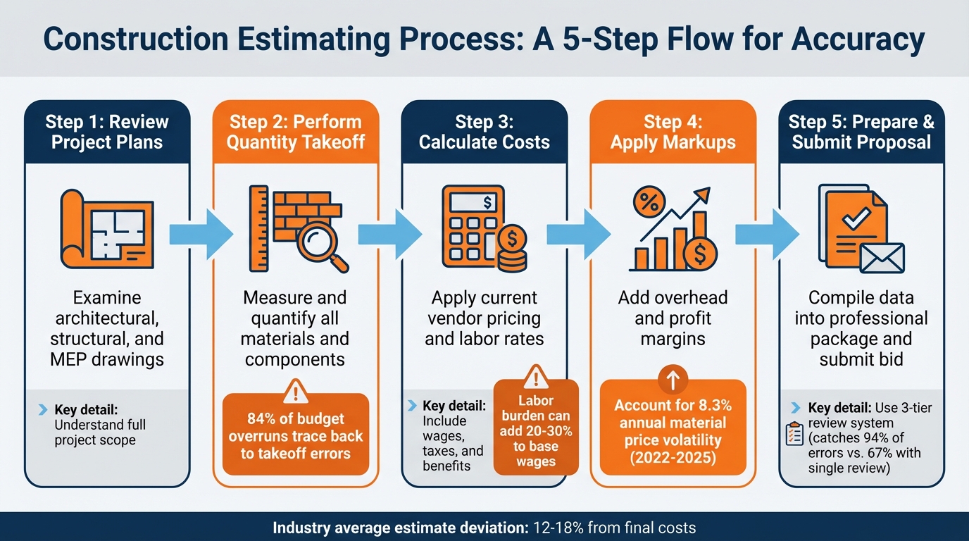 5 Key Steps in the Construction Estimating Process