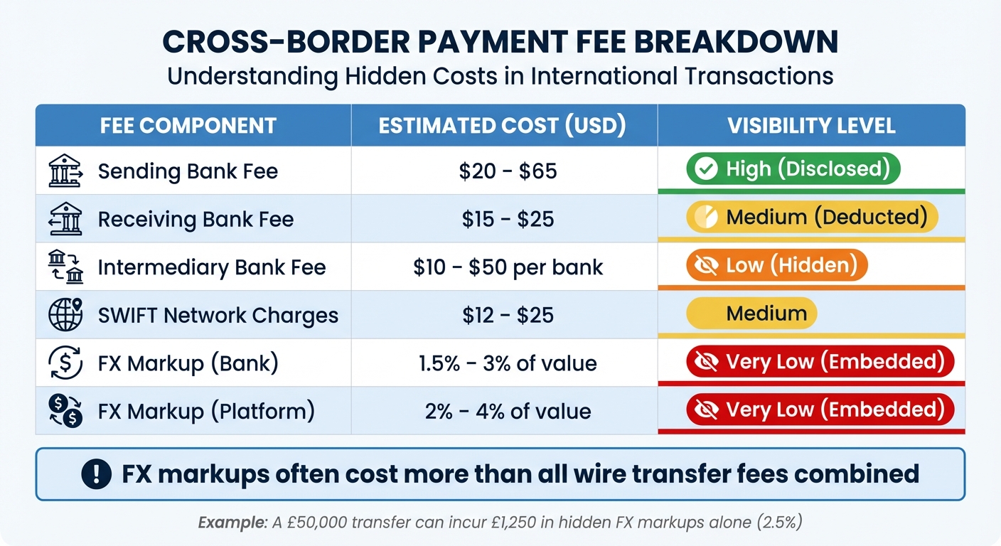 Cross-Border Payment Fee Breakdown: Hidden Costs and Visibility Levels