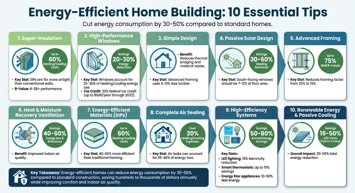 Energy-Efficient Home Building: 10 Essential Strategies with Savings Potential