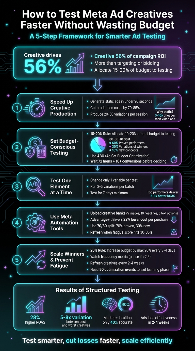 5-Step Framework for Testing Meta Ad Creatives Without Wasting Budget