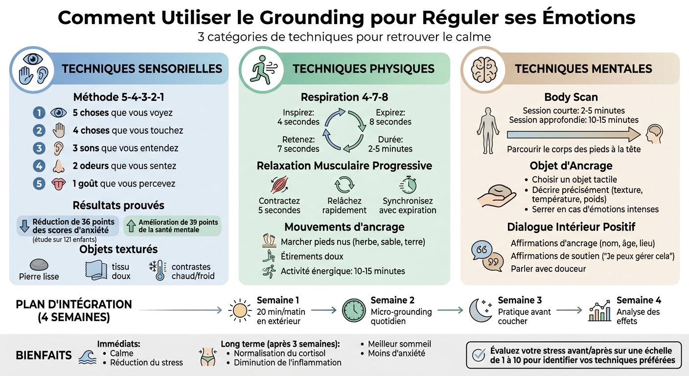 Guide complet des techniques de grounding pour réguler ses émotions