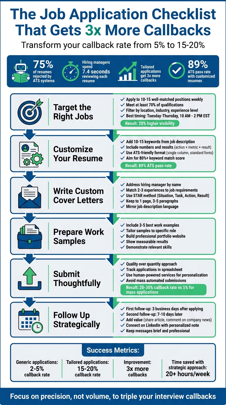 6-Step Job Application Checklist to Triple Your Callback Rate