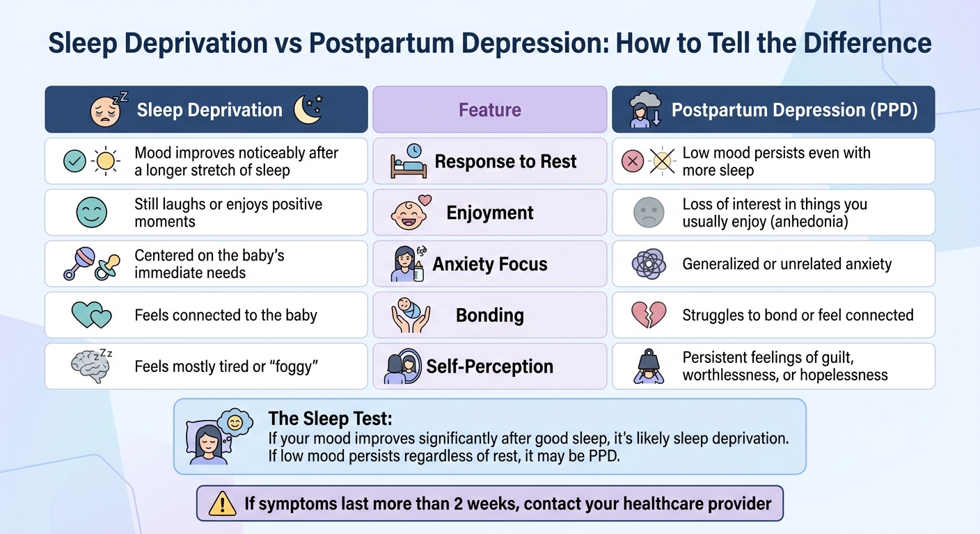 Sleep Deprivation vs Postpartum Depression: Symptom Comparison Guide