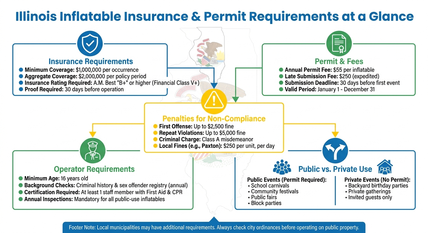 Illinois Inflatable Insurance Requirements Quick Reference Guide