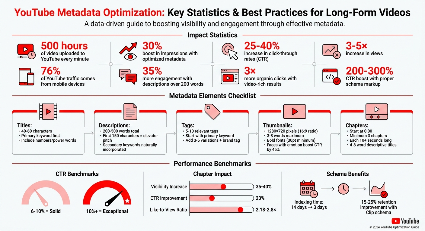 YouTube Metadata Optimization Impact Statistics and Best Practices