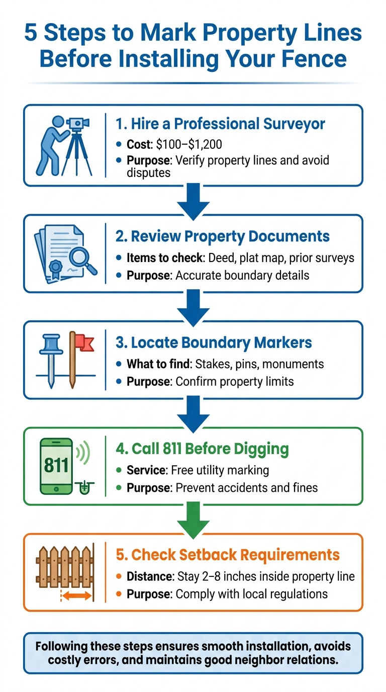 5-Step Property Line Verification Process Before Fence Installation