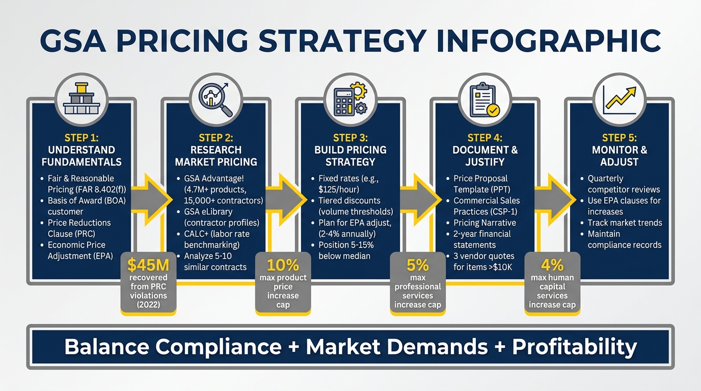 5-Step GSA Pricing Strategy: From Research to Compliance