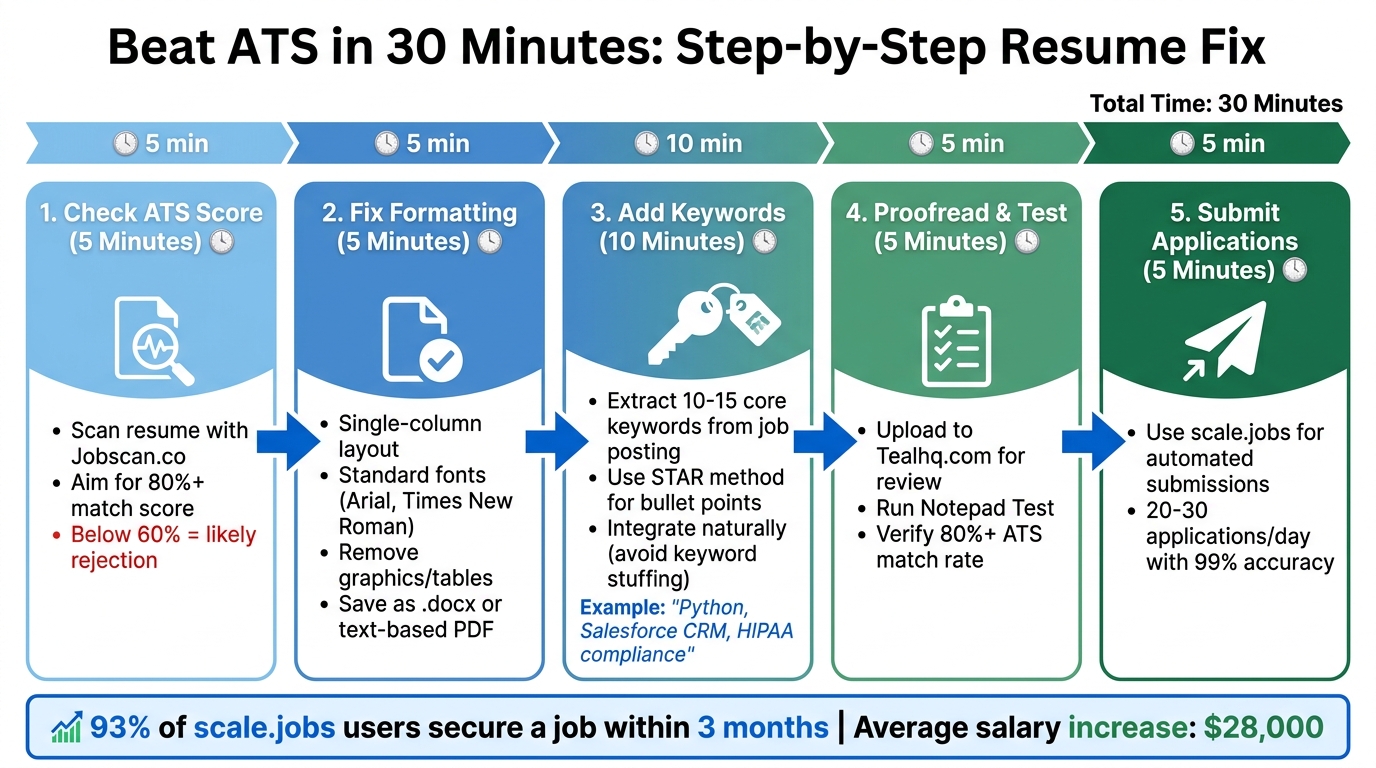 5-Step ATS Resume Optimization Process in 30 Minutes