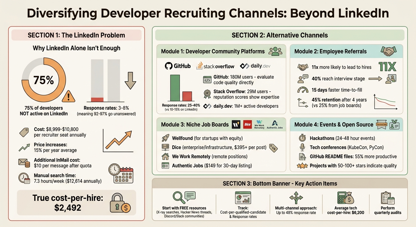 LinkedIn vs Alternative Developer Recruiting Channels Comparison